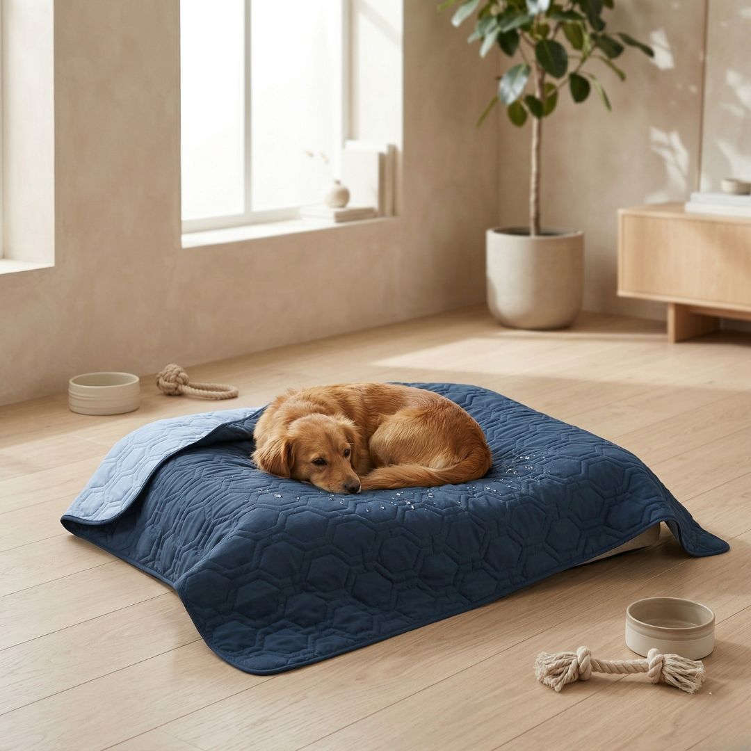 Wasserdichte Hundebettauflage für Betten, Sofas und Autositze | Lersk