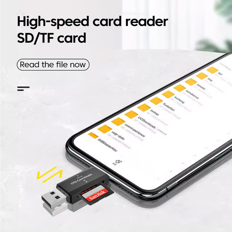 USB Typ C SD TF Kartenleser 2-in-1 Schneller Datentransfer für Reisende | Lersk