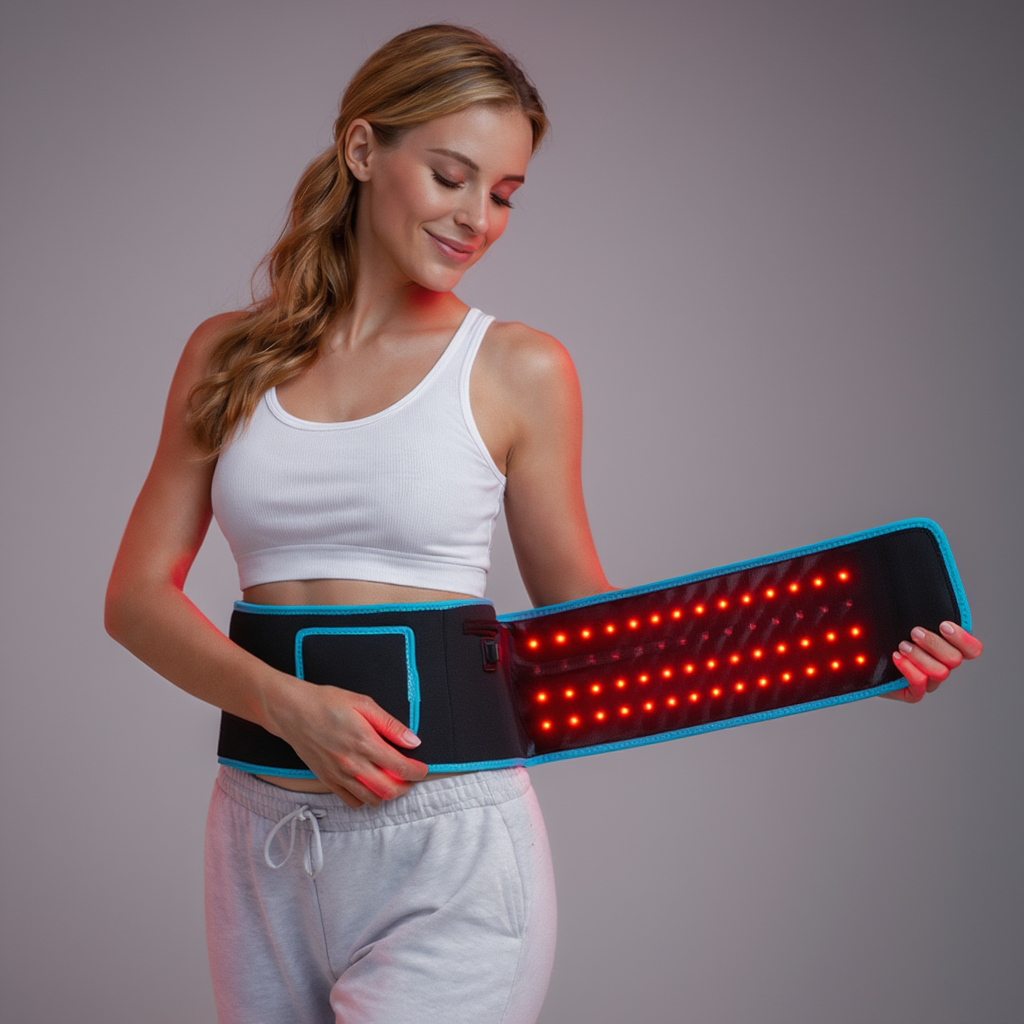 Pás pro terapii červeným světlem s LED diodami 660nm a 850nm pro pohodlí svalů a kloubů | Lersk