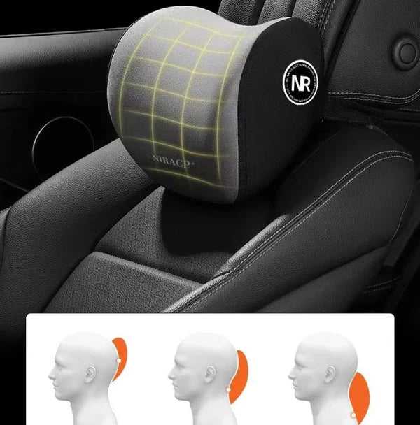 AutoEase Universal Car Headrest and Lumbar Support Cushion | Lersk