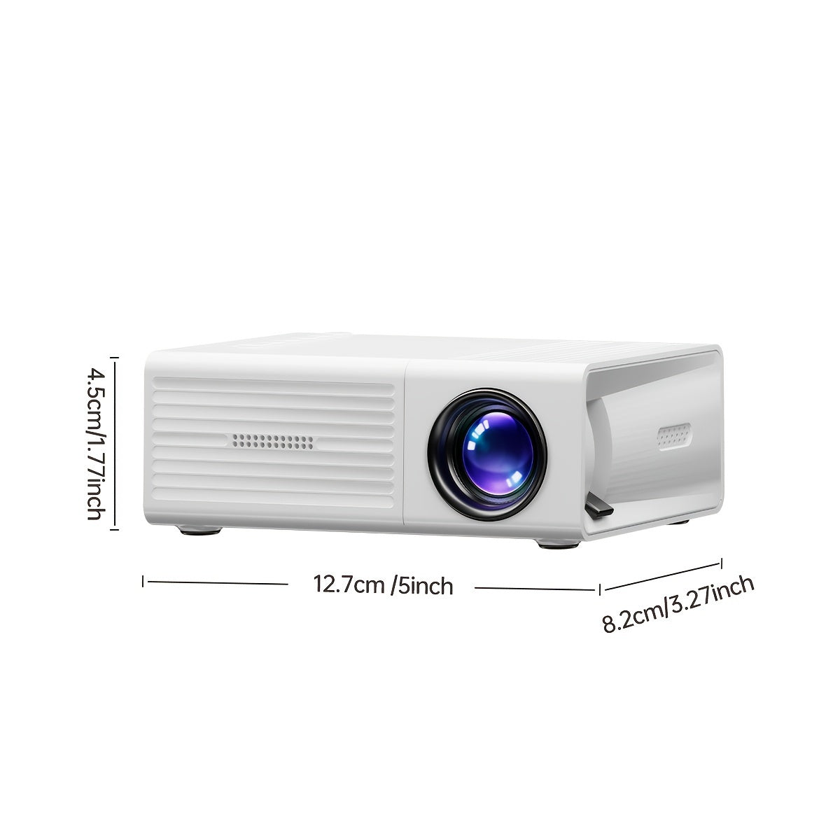 Ultrajasný mini projektor 3000 lumenů – přenosný HDTV a USB, ideální pro domácí kino a venkovní použití | Lersk