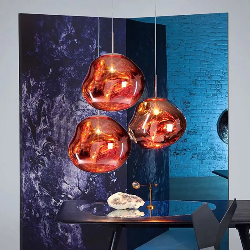 AstraLuma Lava Pendellamper Fire Farver Glasfinish | Lersk