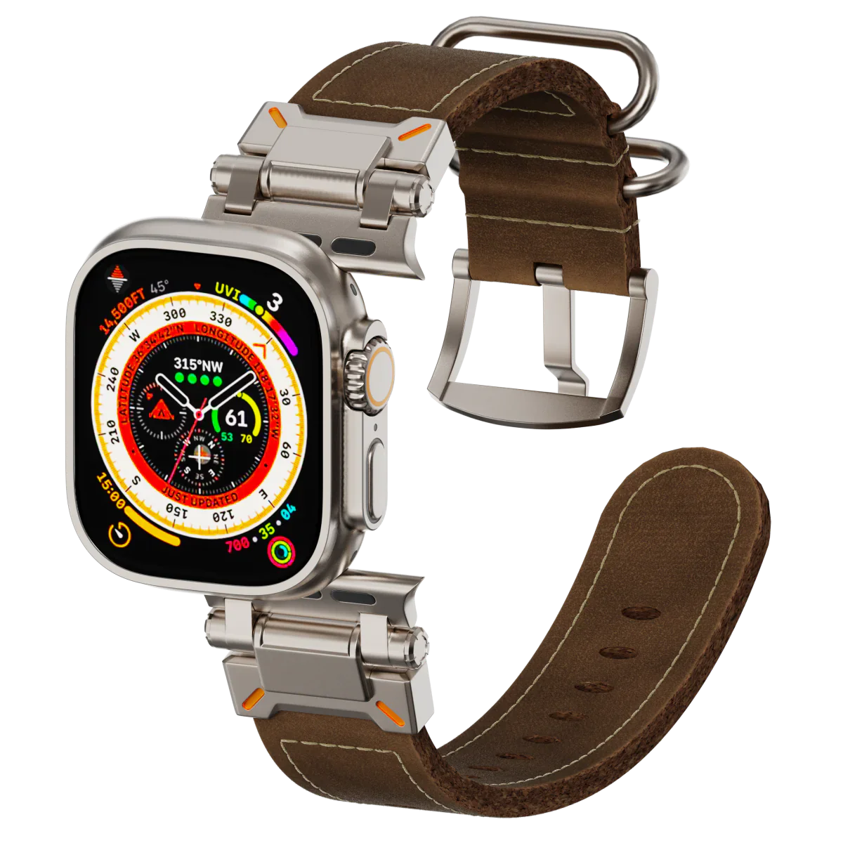 Skórzany pasek Sentinel Tactical do Apple Watch | Lersk