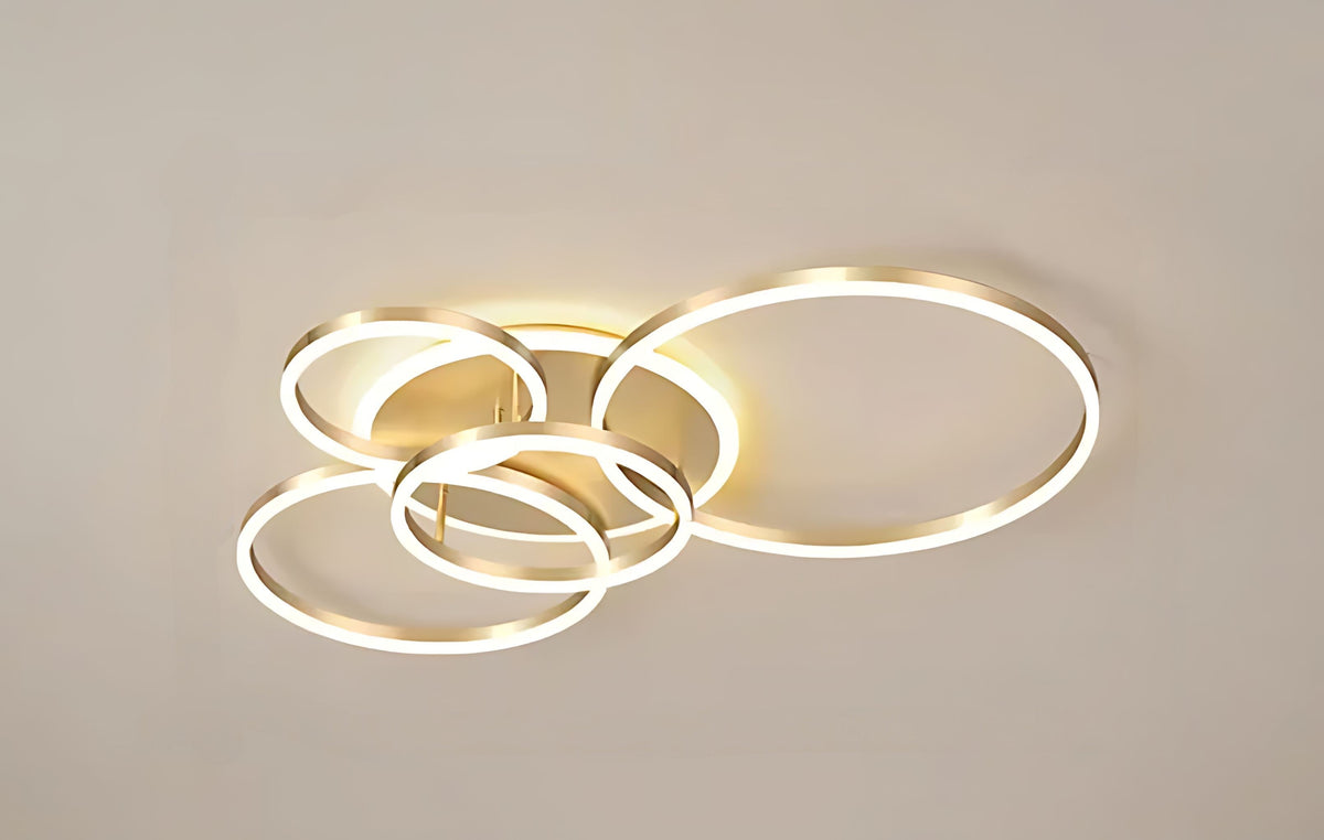 LumenNova Orbit Ring Ceiling Light With Celestial Glow