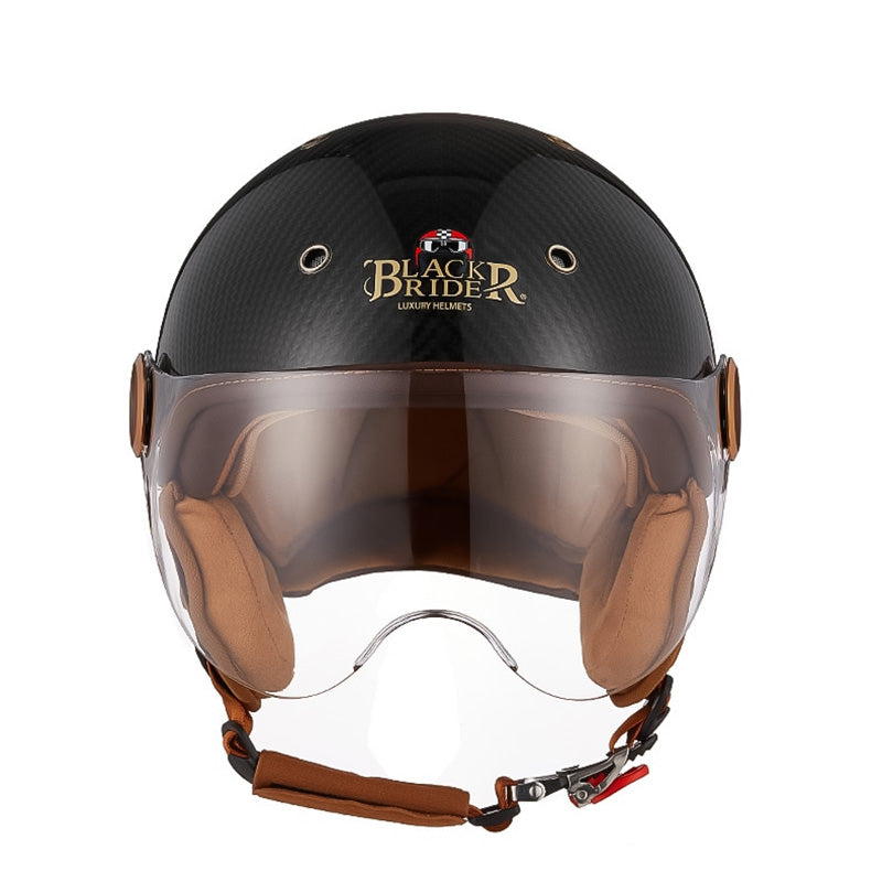 Casque de moto en fibre de carbone, confort ultra-léger pour motards, certifié CE | Lersk