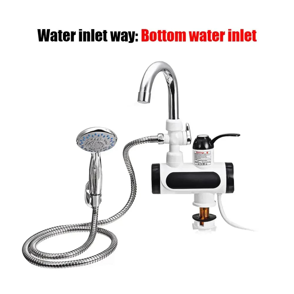 FlowHeat 3000W Electric Kitchen Tap With Instant Hot Water For Homes And Kitchens | Lersk
