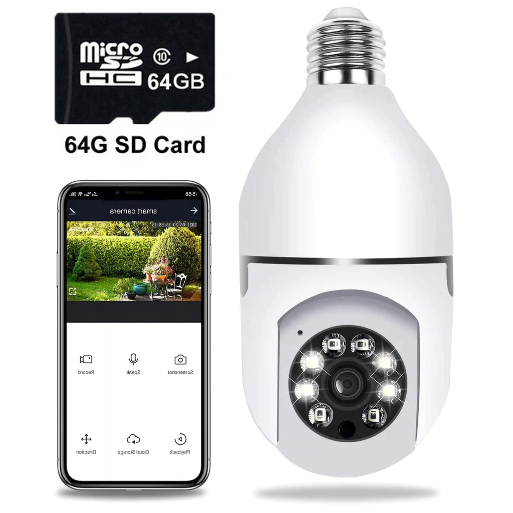 LumaGuard Outdoor WiFi Bulb Camera With Motion Detection | Lersk