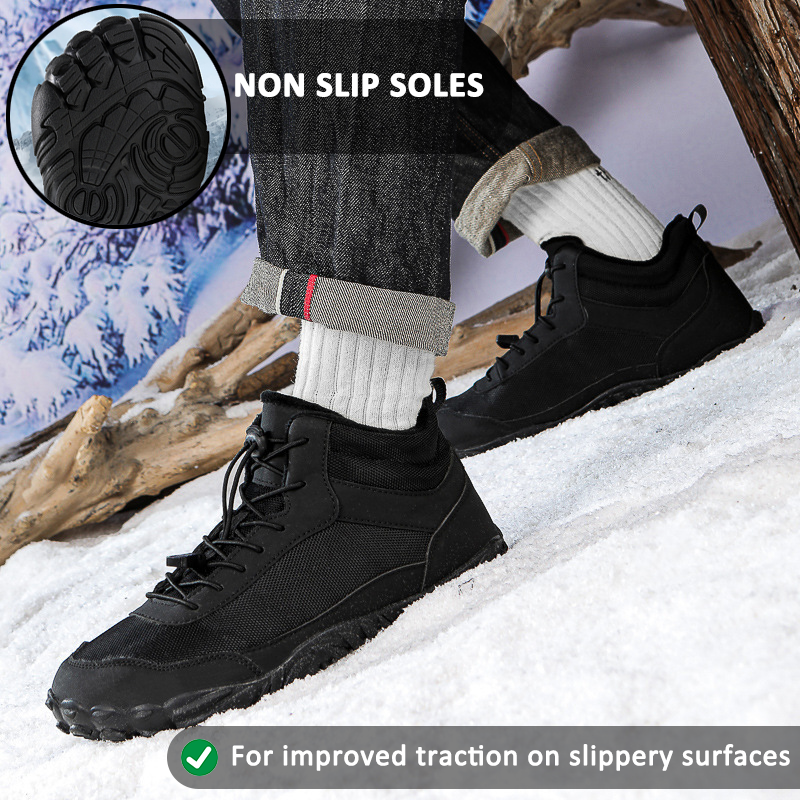 FrostStep unisex neformální vysoké sněhule — teplé, prodyšné, neklouzavé, voděodolné bosoboty na podzim a zimu | Lersk