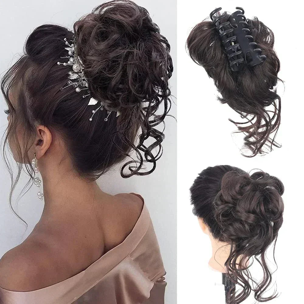 Pinza para cabello CurlyBun para moño rizado instantáneo, para peinados rápidos, recogidos diarios y looks elegantes | Lersk