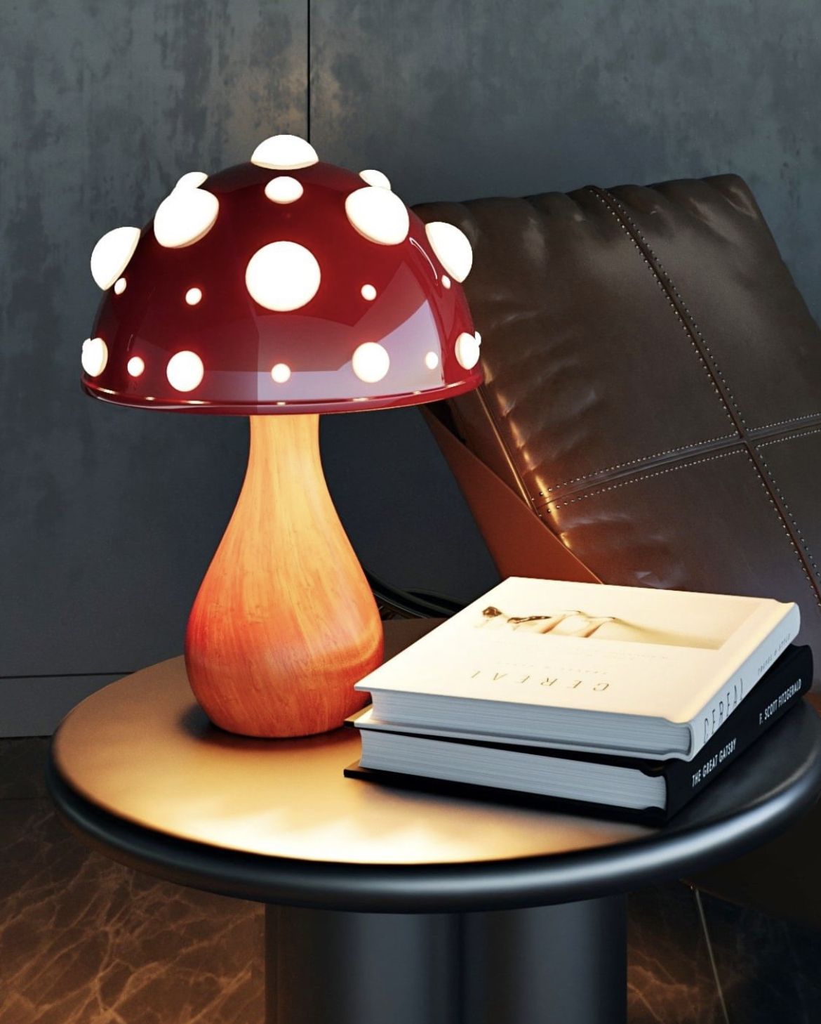 Mushroom Night Light With Warm Eye-Friendly Glow For Peaceful Evenings | Lersk