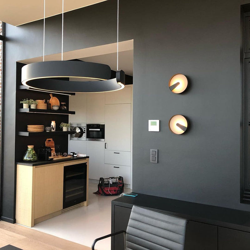 LyraHalo Round LED Pendant Light With Metal Construction For Living And Dining | Lersk