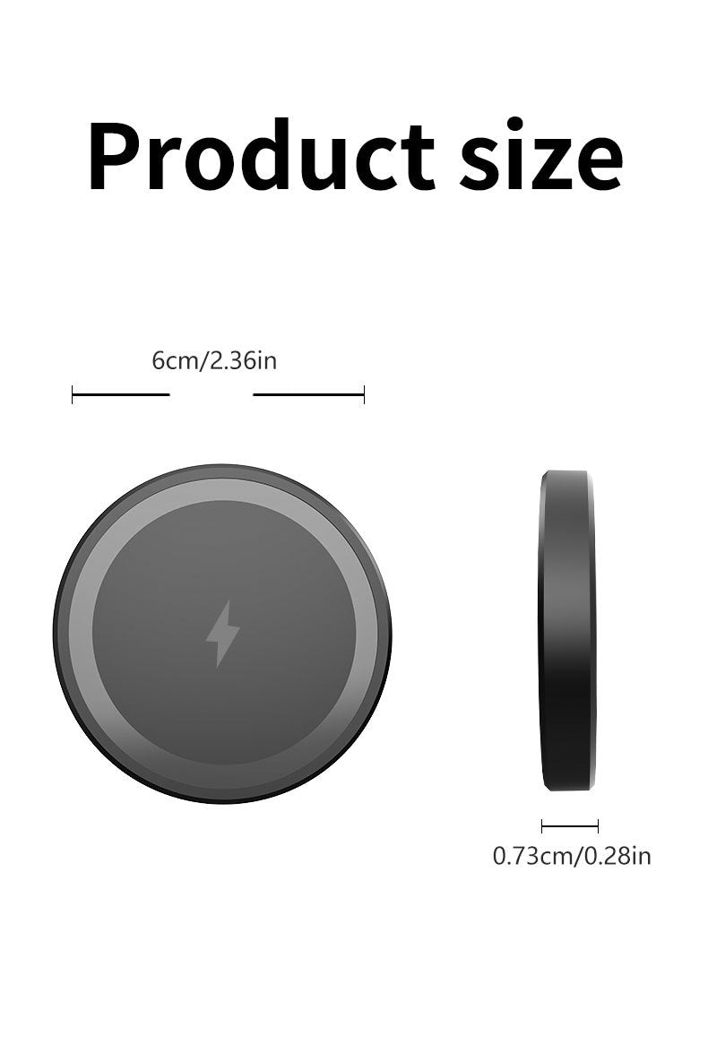 Chargeur sans fil rapide 15W avec support magnétique escamotable pour iPhone et Samsung compatible Qi | Lersk