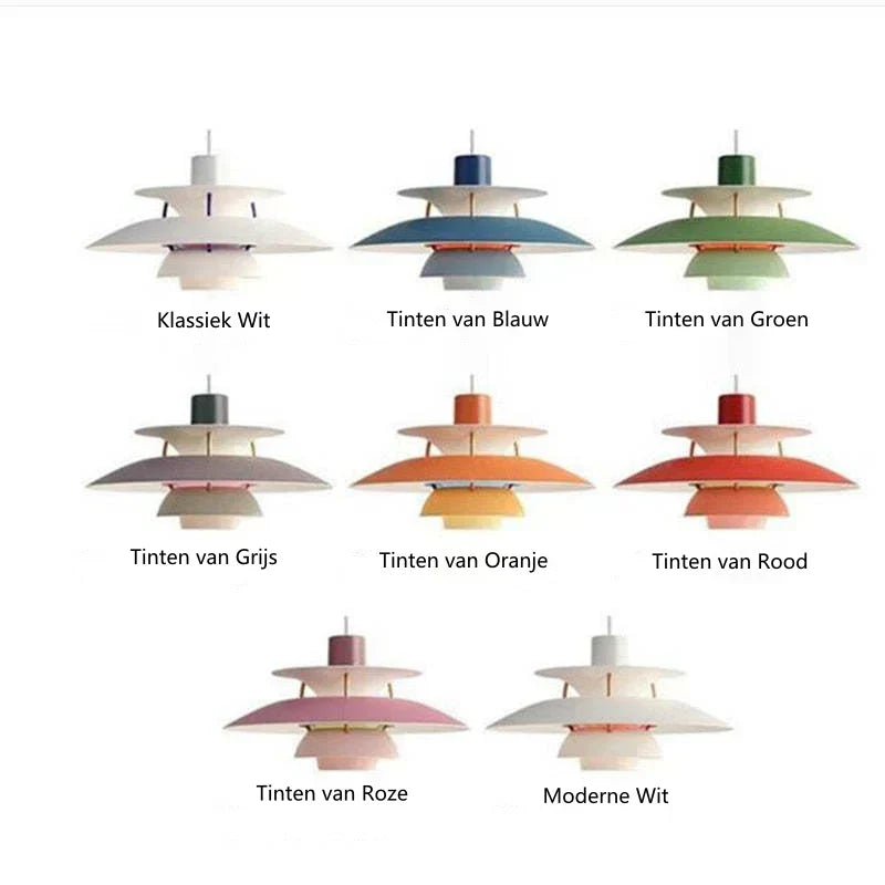 Veralume Modern Colorful Shade LED Pendant Light Fixture | Lersk