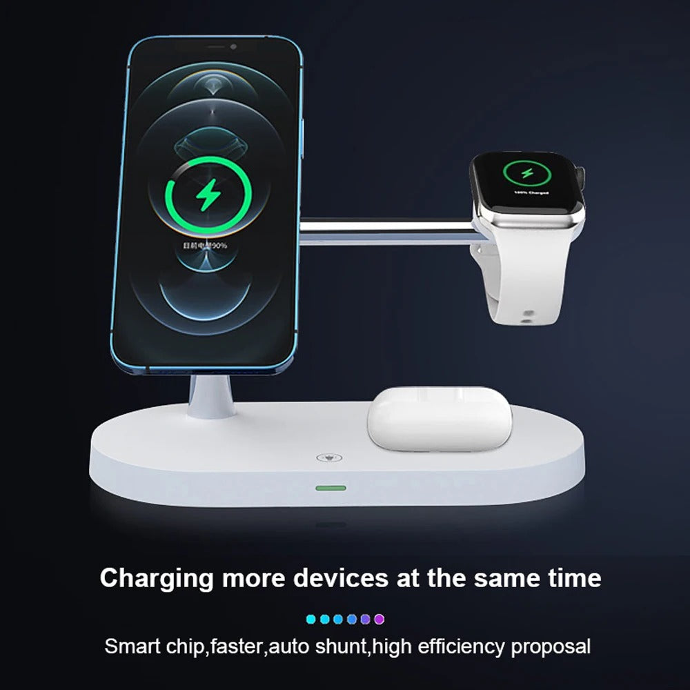 NovaCharge 5-i-1 magnetisk dockingstation med natlys | Lersk