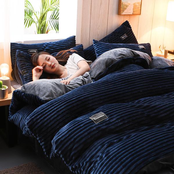 Set di biancheria da letto in velluto di ciniglia spesso per comfort e calore accoglienti in ogni stagione | Lersk