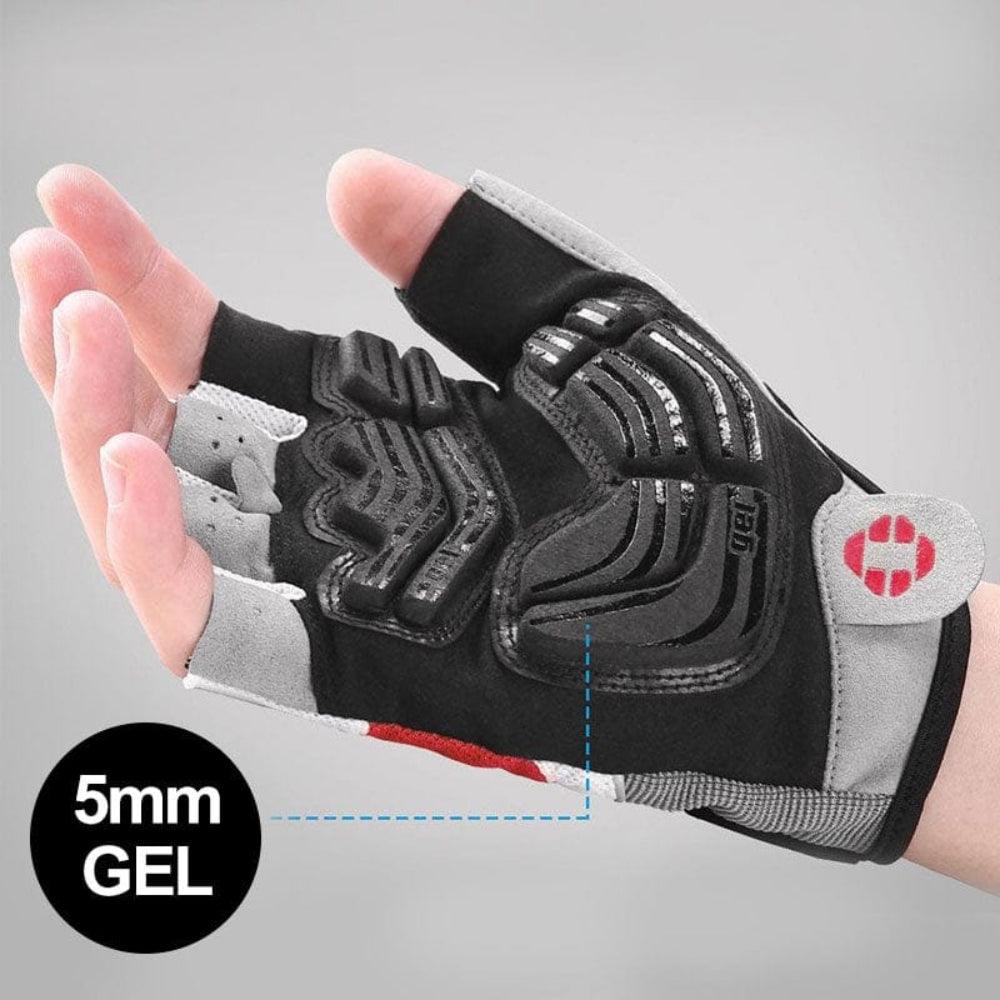 Guanti da ciclismo imbottiti in gel 3D, assorbenti gli urti e traspiranti, per uomo e donna | Lersk
