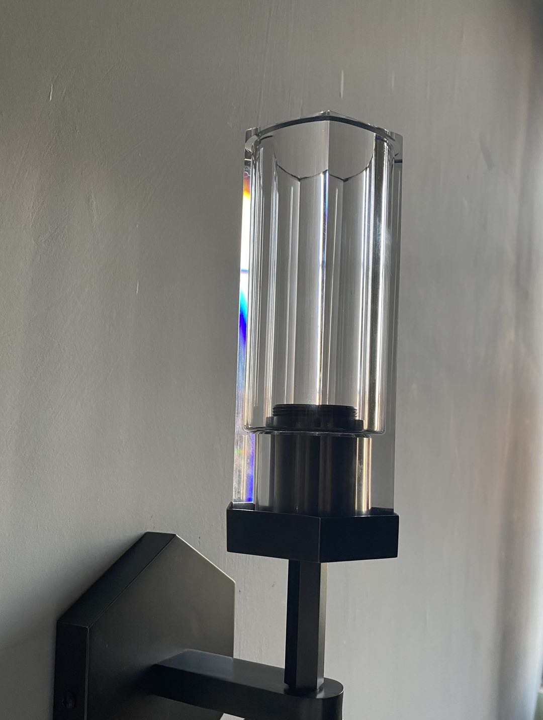 AstraLux Crystal LED Wall Sconce With Clear Glass Shades | Lersk