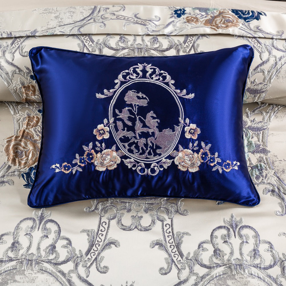 Orenda Bloom Jacquard Bedding Set With Floral Embroidery | Lersk