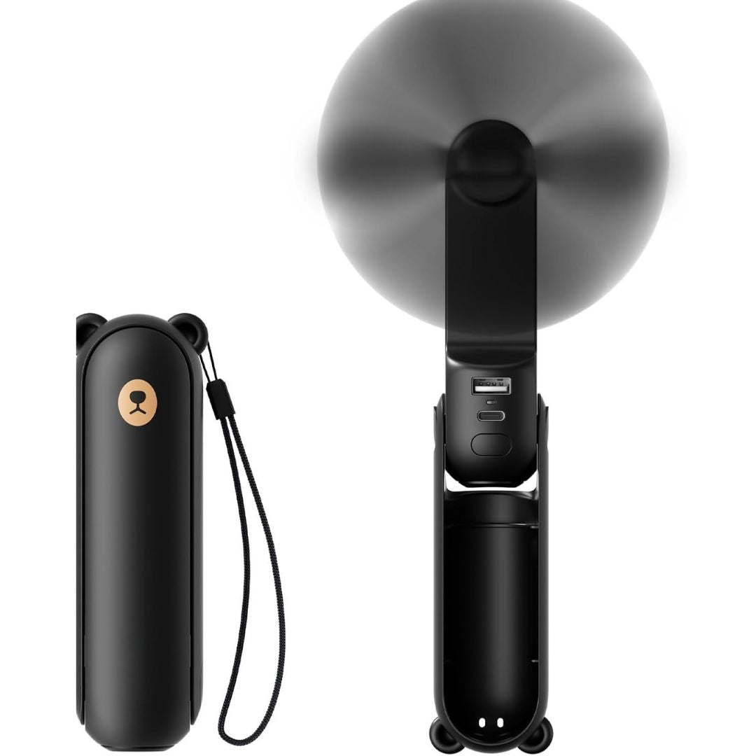 ZephyrGo 3 In 1 Travel Mini Fan With LED Light And USB Power | Lersk