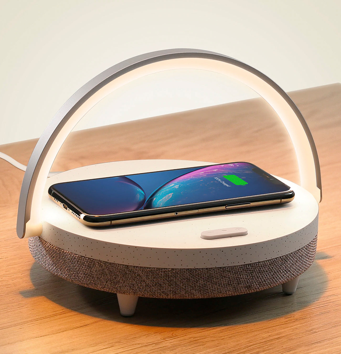 LumaNova 4 In 1 Bedside Lamp With Wireless Charging And Bluetooth Speaker | Lersk