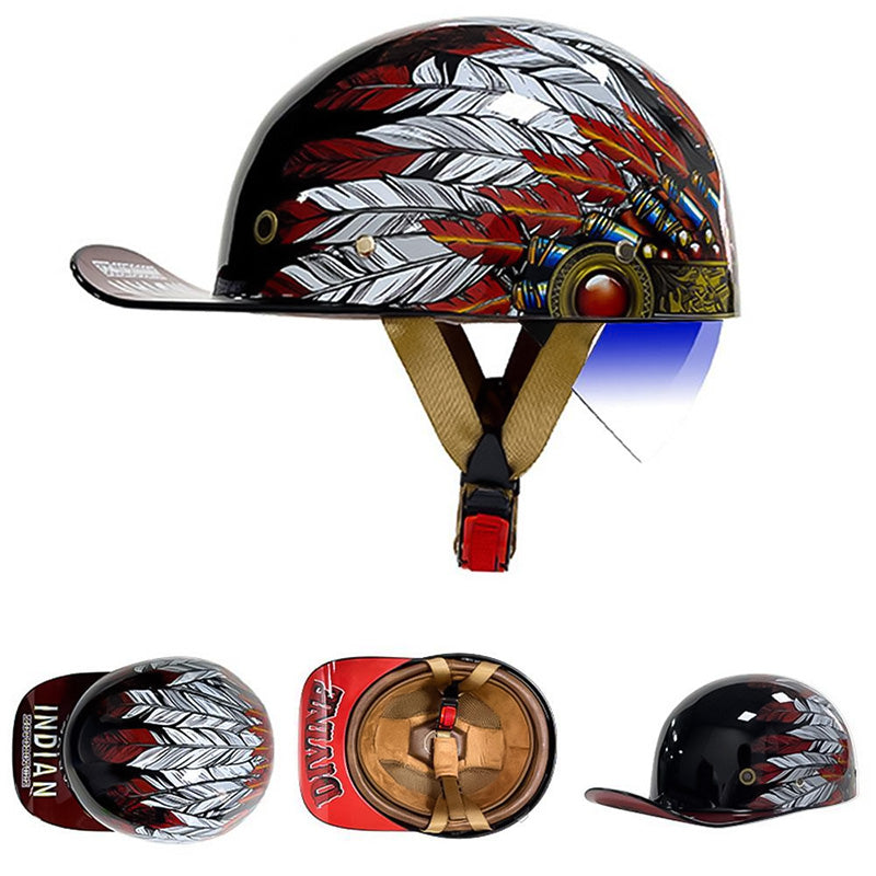 Přilba OrionRide ve stylu baseballu s certifikací DOT, ABS pro motocykly | Lersk