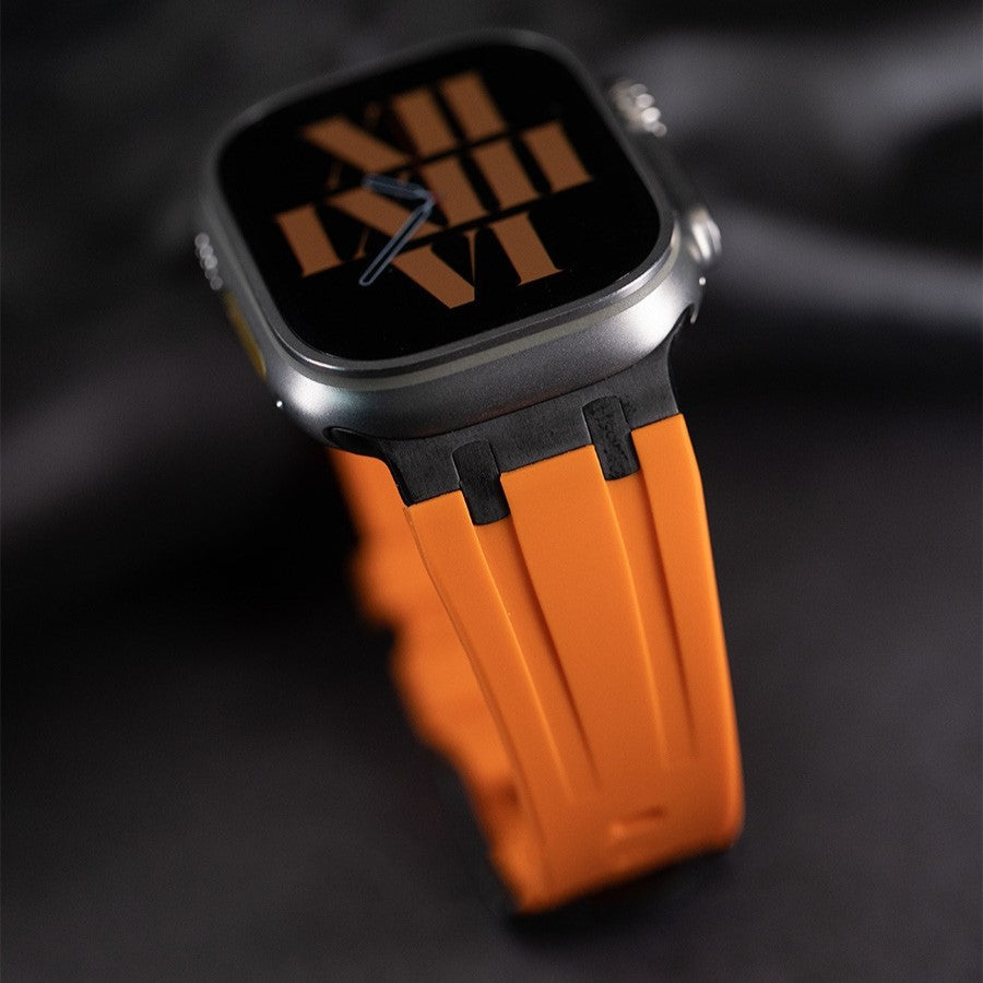 VeroFit | Thick Silicone Band with Titanium Adapter for Apple Watch | Lersk