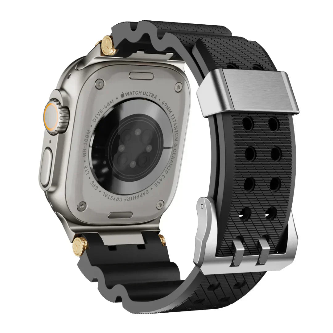 ArloGear silikonový řemínek v mechanickém stylu pro Apple Watch