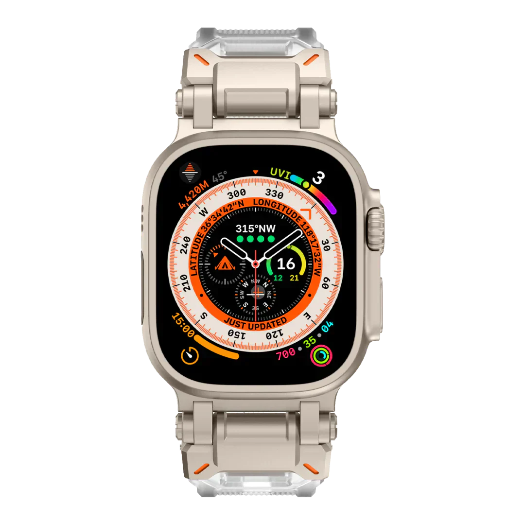 Meron Titanium-Head Silicone Band for Apple Watch | Lersk