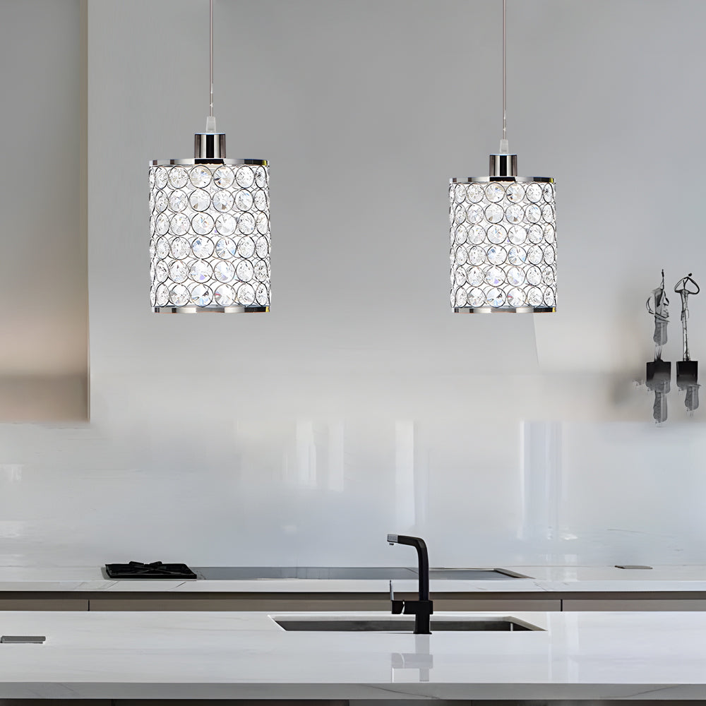 CrystaForm Kristal Geometrik Sarkıt Lamba Modern Evler İçin | Lersk