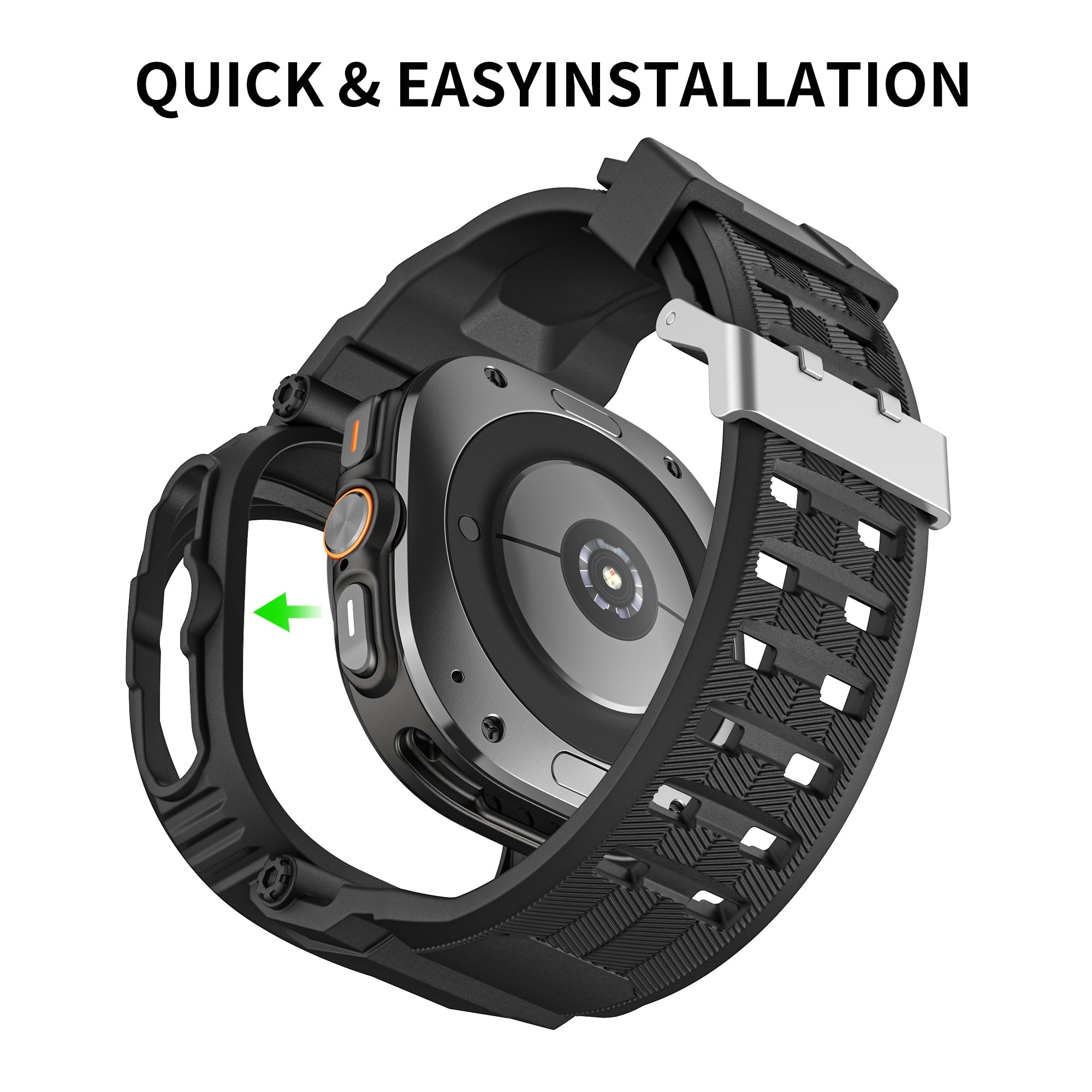 FlexTone sportovní TPU řemínek a pouzdro pro Samsung Galaxy Watch Ultra 47mm | Lersk