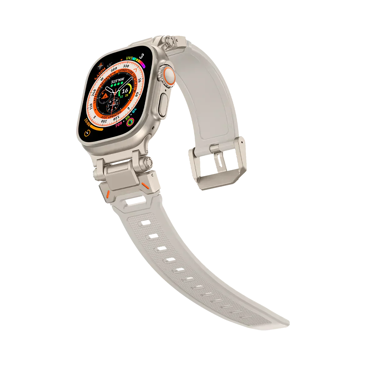 Meron Titanium-Head Silicone Band for Apple Watch | Lersk