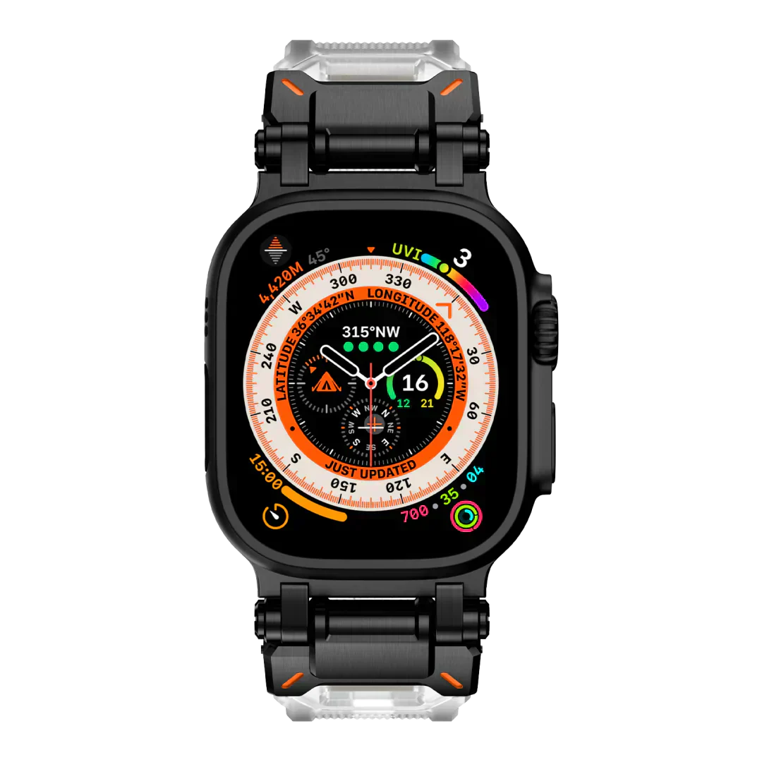 Meron Titanium-Head Silicone Band for Apple Watch | Lersk