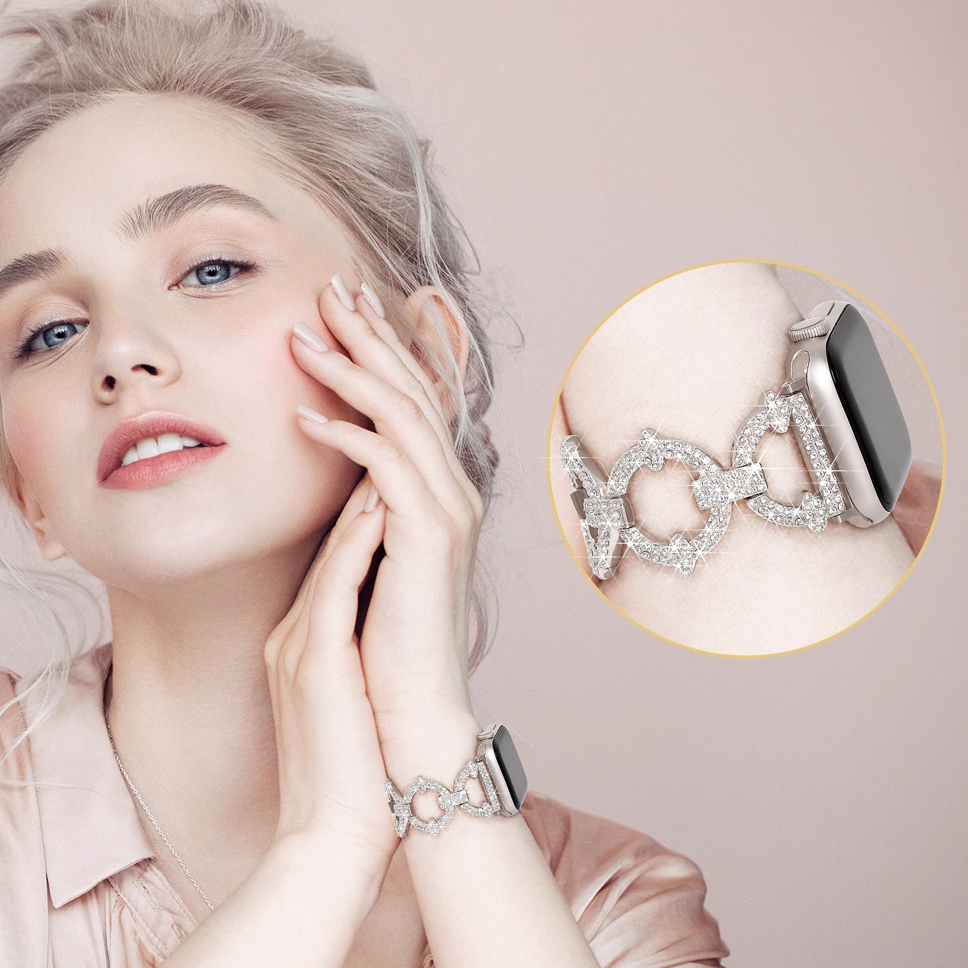 Bracciale Diamante Radiante per Apple Watch | Lersk