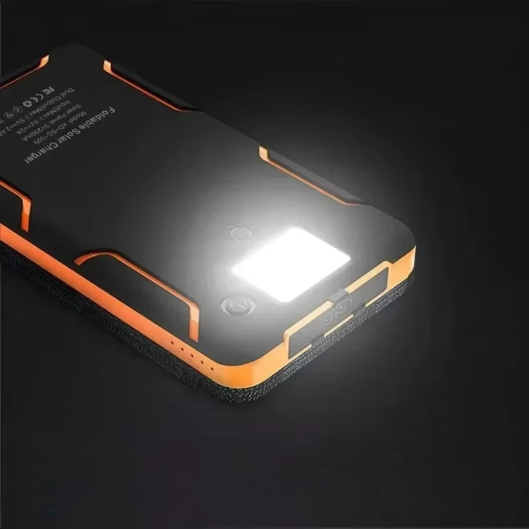 Solar-Powerbank mit Taschenlampe für Outdoor-Abenteuer | Lersk