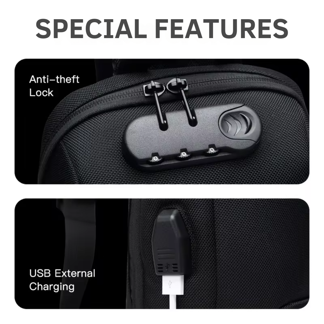 Cortina | Anti-Theft Crossbody Bag With USB Charging — Secure, Stylish and Practical | Lersk