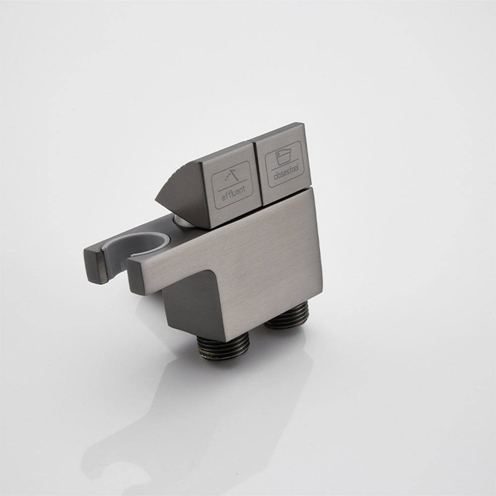 Kit de pulvérisateur de bidet portatif Miraqua avec valve d'angle à double sortie | Lersk