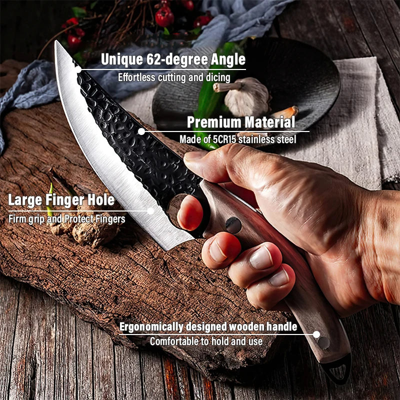 Huusk Knife Premium Control Japanese Handmade Kitchen Knife for Home Cooks | Lersk