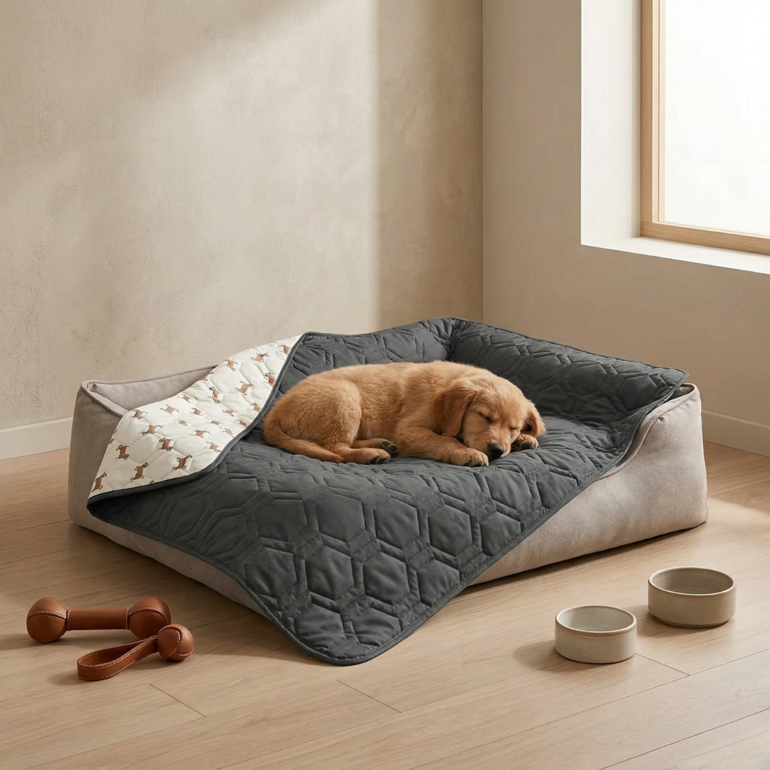 Wasserdichte Hundebettauflage für Betten, Sofas und Autositze | Lersk