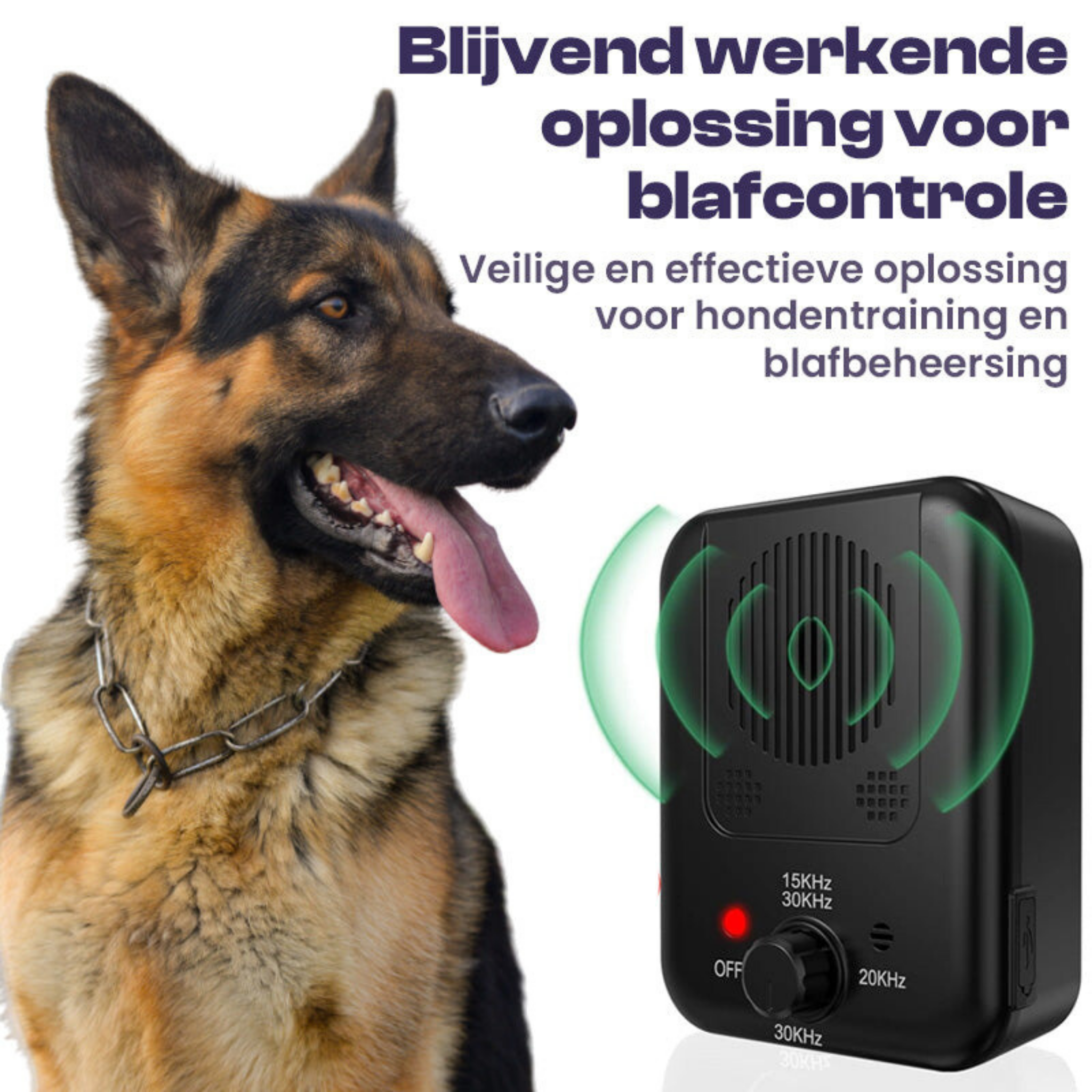 Portable Ultrasonic Bark Control for Dogs Safe Training at Home and Walks | Lersk