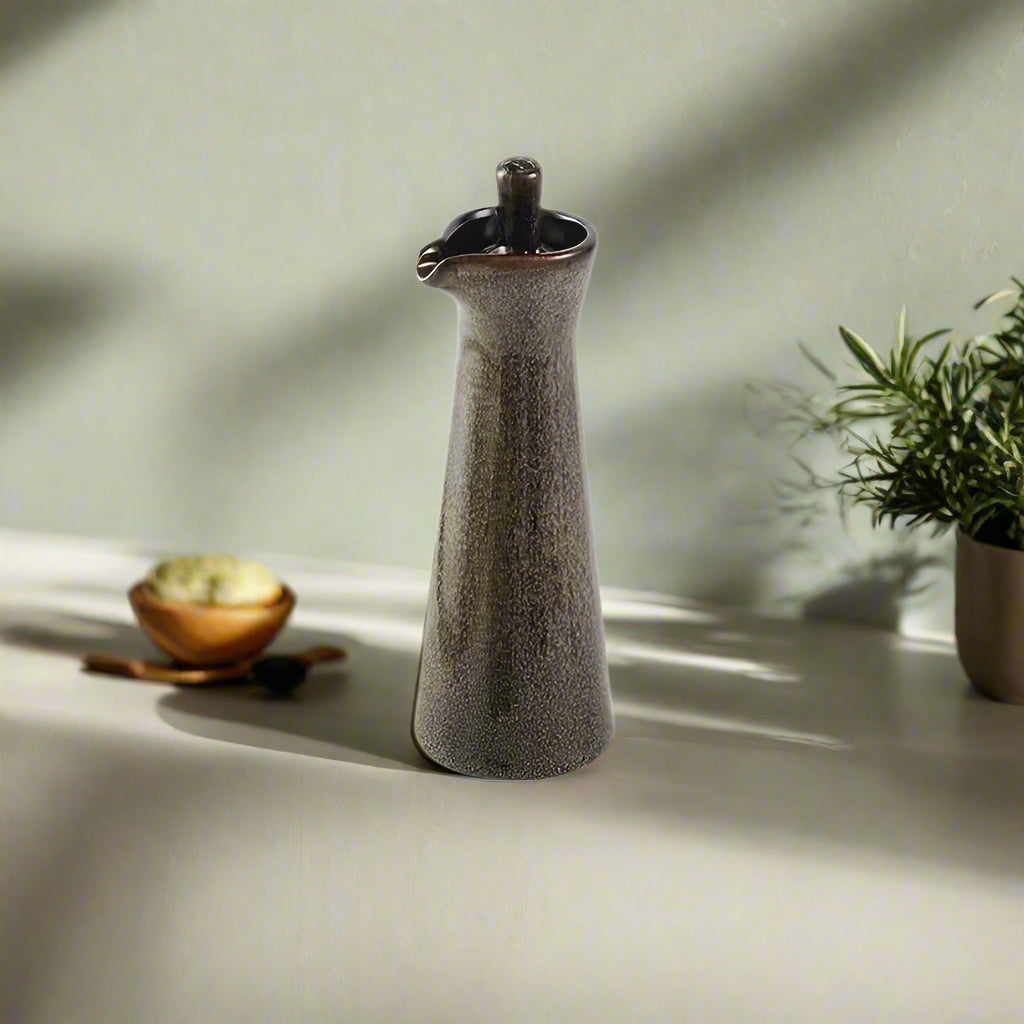 Hana Japanese Ceramic Condiment Bottle For Oils Home Cooks | Lersk