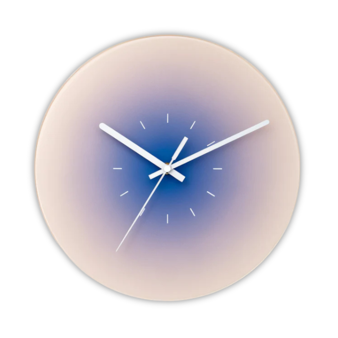 NovaLuxe Glass Wall Clock Designer Wall Timepiece With Silent Sweep | Lersk