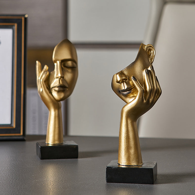 LumaMask Abstrakte Wanddekoration Moderne Masken-Skulptur Kunst