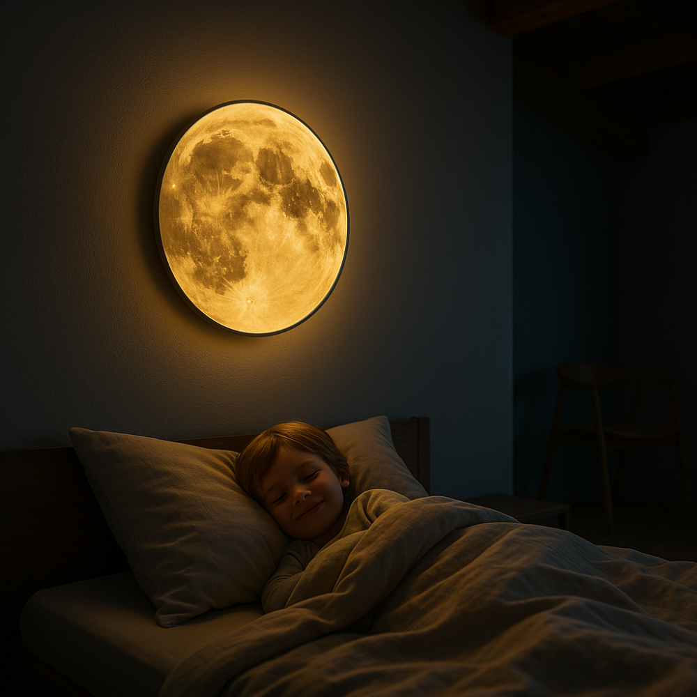 Noctara Moon Atmosphere Lambası Ayarlanabilir Ortam Işığı Yatak Odası ve Oturma Odası için | Lersk
