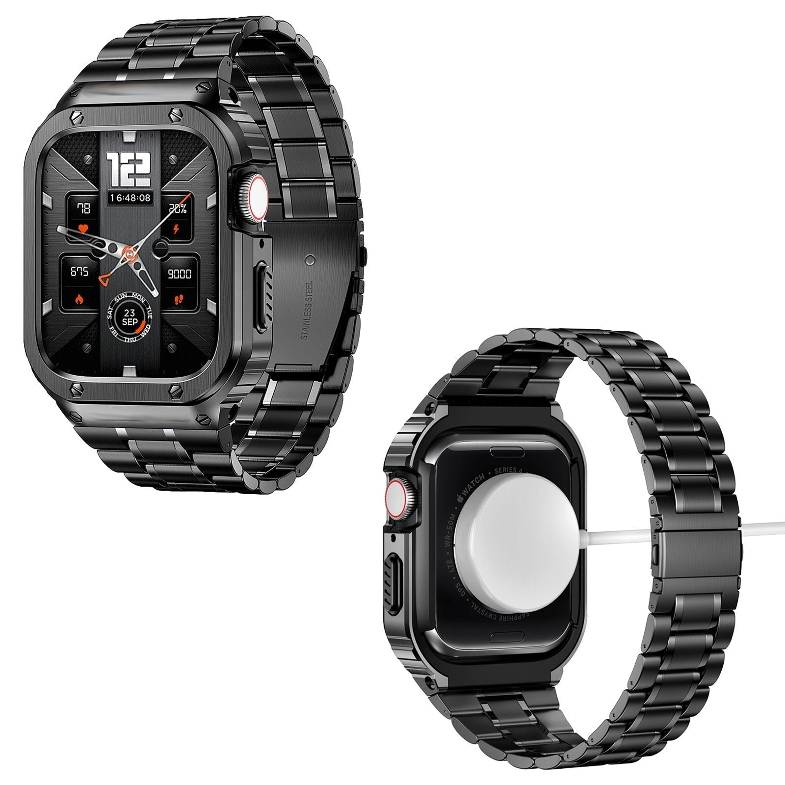 Cinturino e cassa in acciaio inox Avelon per Apple Watch | Lersk