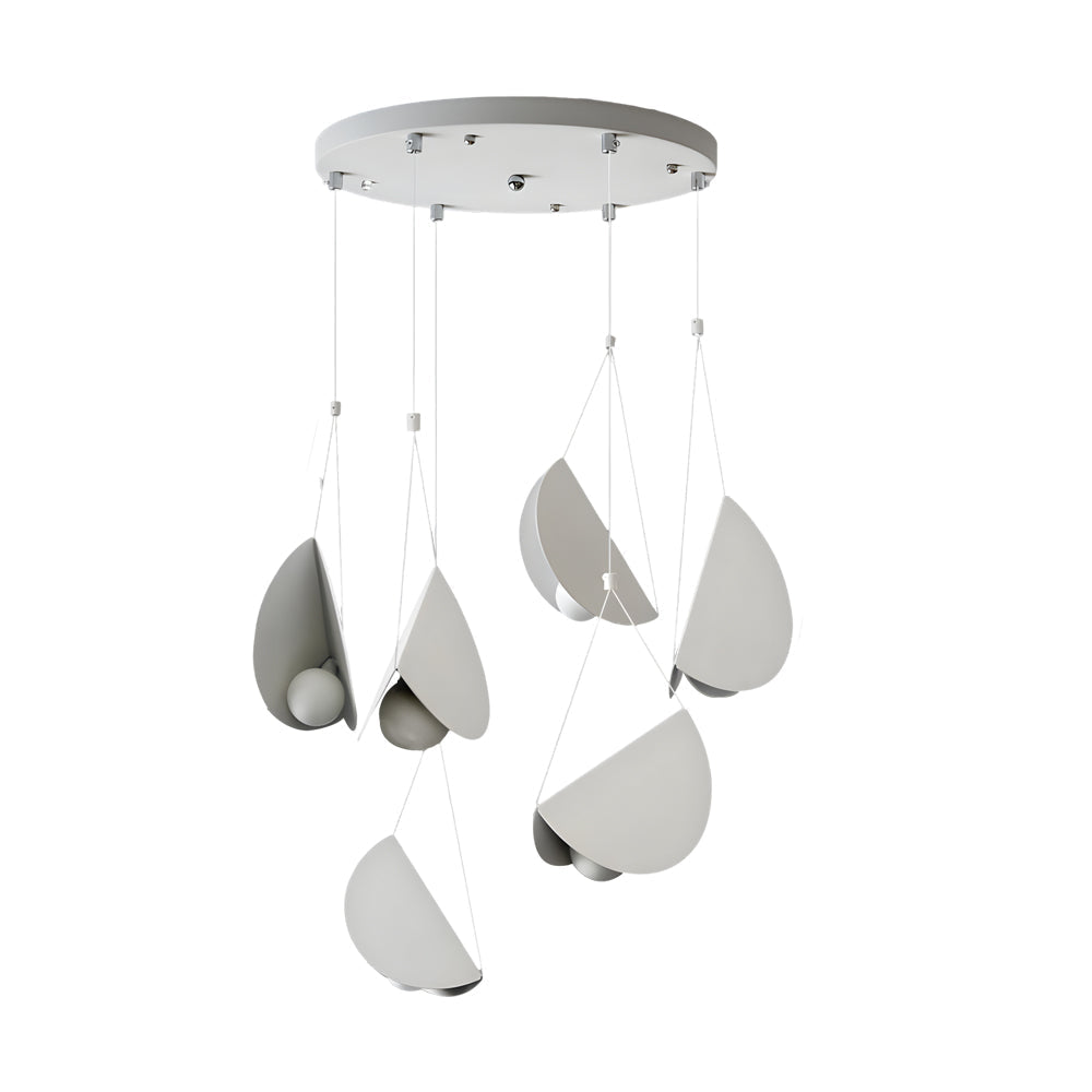 NovaLume Linear Pendant Light in White Matte Metal | Lersk