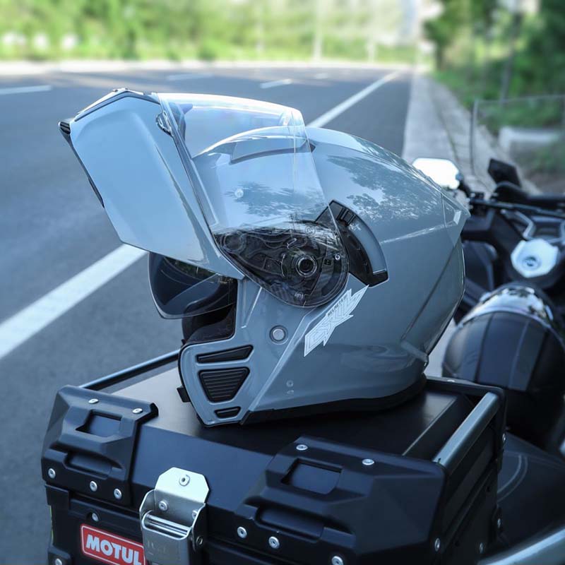 Capacete Modular Flip Up com Dupla Viseira Certificado DOT ECE com Forro Removível para Motociclistas | Lersk