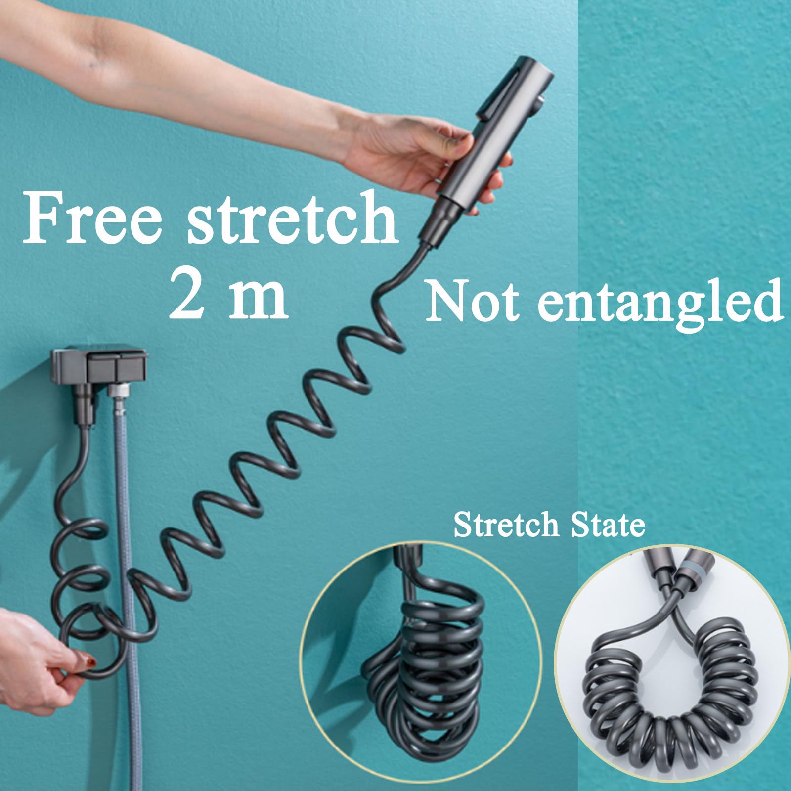 AquaKey | Adjustable Handheld Bidet Sprayer With Piano-Style Controls for Toilet | Lersk