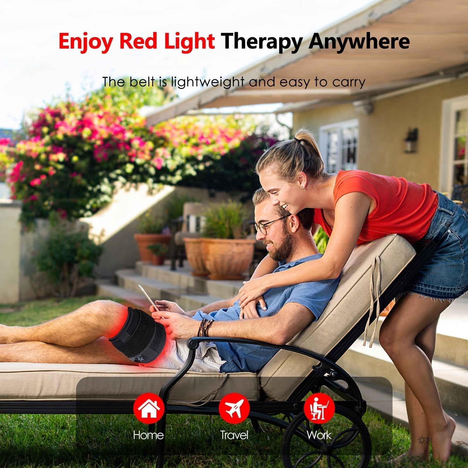 Infrared Red Light Therapy Belt For Pain Relief At Home Medical Grade 60 LEDs | Lersk