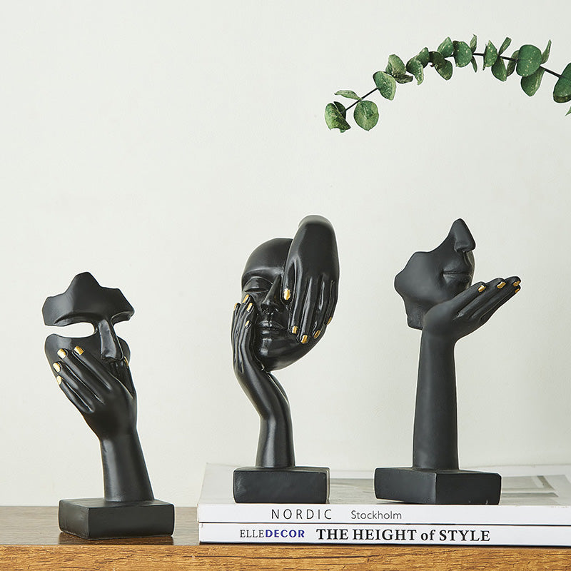 LumaMask Abstrakte Wanddekoration Moderne Masken-Skulptur Kunst