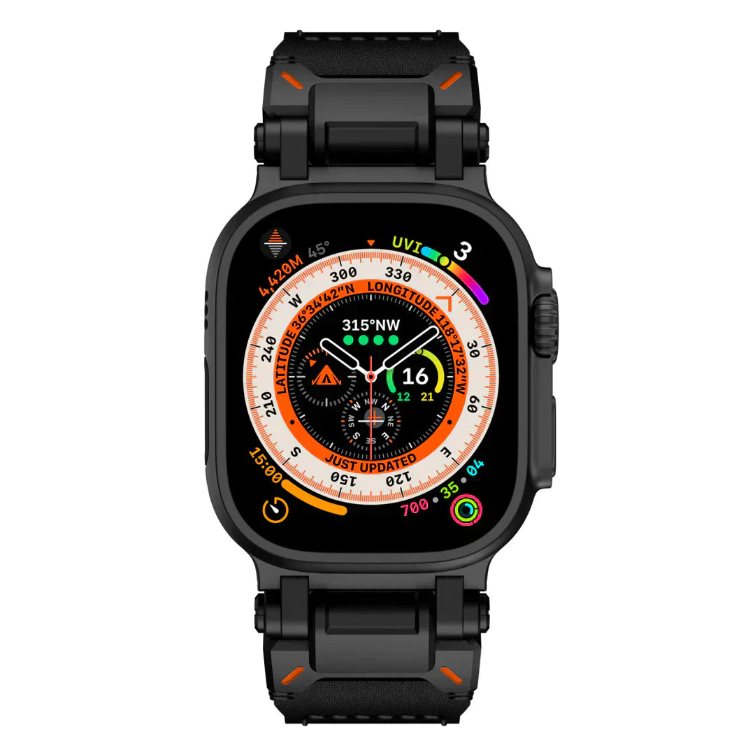 Kenvor Leather Strap with Titanium Connector for Apple Watch | Lersk